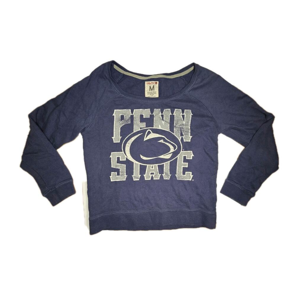 Penn State Retro AE Sweatshirt Size M Blue Nittany Lions PSU Football College